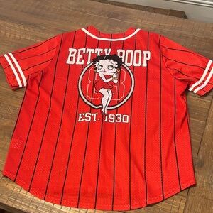Betty Boop Red Striped Jersey